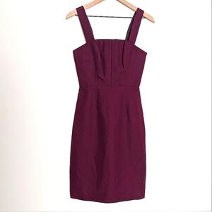 J. Crew Collection Plum Fitted Event Mini Dress size 0